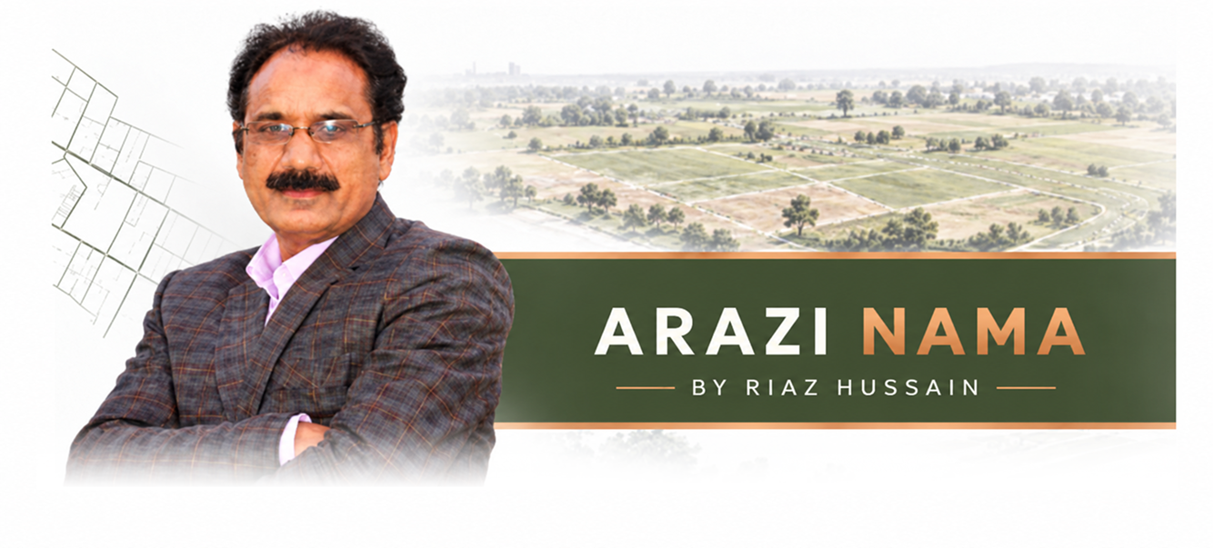 Arazi Nama by Riaz Hussain banner